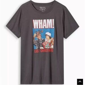NWT Wham! Last Christmas Classic Fit Cotton Crew Neck Top